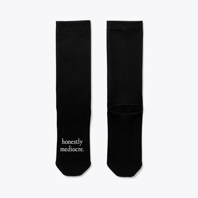 honestly mediocre black crew socks.